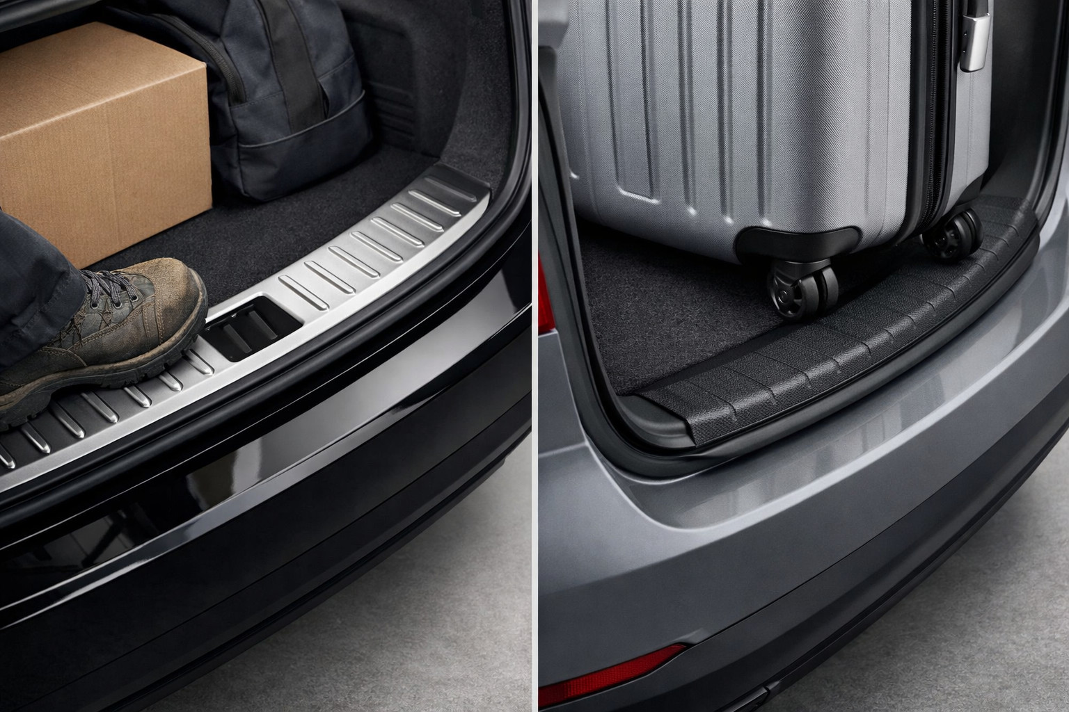 Rear bumper protector or bumper edge guard: which to choose for trunk protection