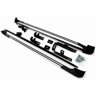 OEM V4 Silver Side Steps (2016-2018, 2 pcs, aluminum) Toyota Rav 4 2013-2018 photo 3