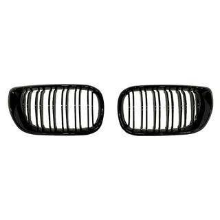 Kidney grilles M-Look DPT (1997-2001, gloss black) BMW 3 Series E46 1998-2006