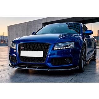 Front bumper lip spoiler Lip DPT V2 (For S-Line, 2007-2011, gloss black) Audi A5 2007-2015 photo 1
