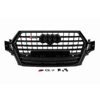 Front grille SQ7-Style (2015-2019, black) Audi Q7 2015–2026