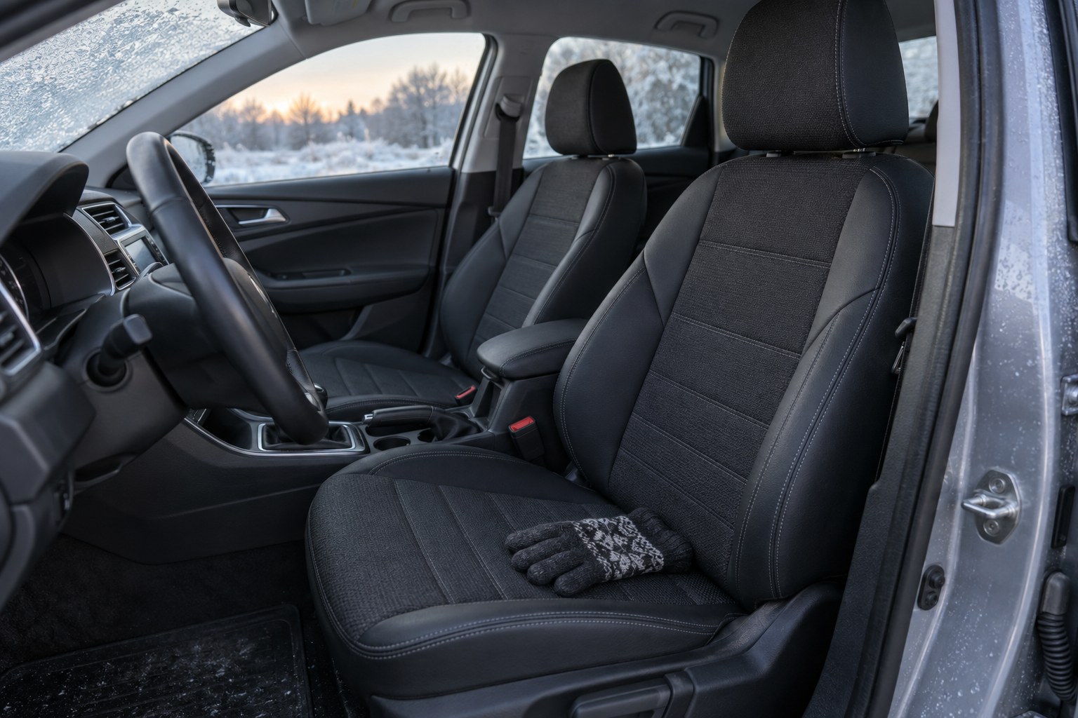 Faux leather or fabric: which seat covers stay warm in winter