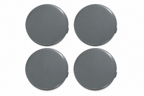 Grey wheel center caps (64x62 mm, 4 pcs) photo 1