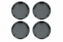 Grey wheel center caps (64x62 mm, 4 pcs) photo 2