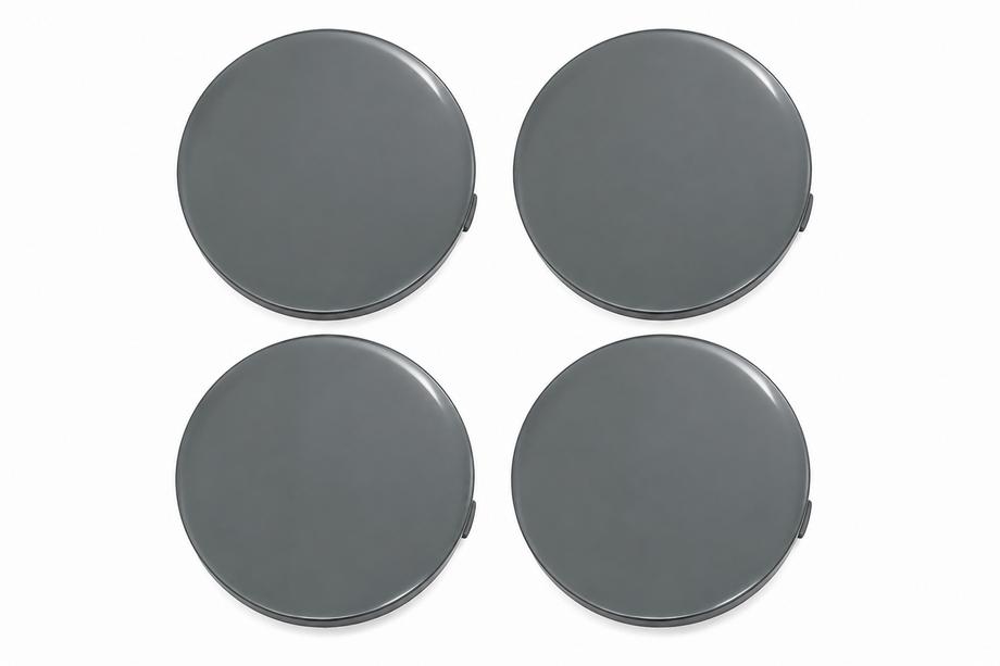 Grey wheel center caps (64x62 mm, 4 pcs) Image