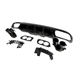 Rear diffuser with exhaust tips E53-Design Black (for Base) Mercedes E-class W213 2016-2023 photo 2