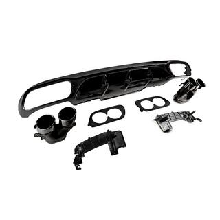 Rear diffuser with exhaust tips E53-Design Black (for Base) Mercedes E-class W213 2016-2023 photo 3