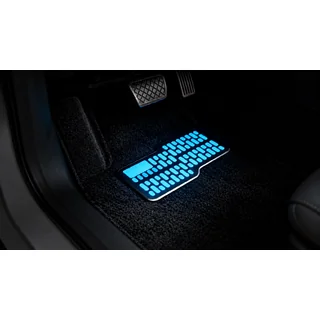Heel pad for car mats Neon Blue photo 2