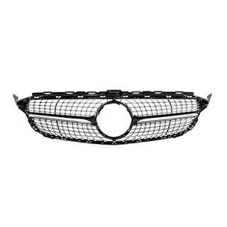Front grille Diamond Black (for Avantgarde/AMG-Line/C43 AMG) Mercedes C-class W205 2014-2021 photo 1