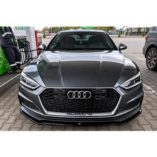 Front bumper lip spoiler (for S-Line 2016-2019, ABS)