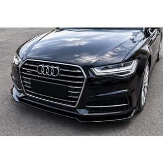 Front bumper lip spoiler (for S-Line 2014-2018, ABS) Audi A6 C7 2011–2018