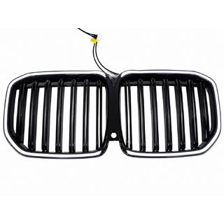 M-Look LED kidney grilles (2022+, gloss black) BMW X7 G07 2019-