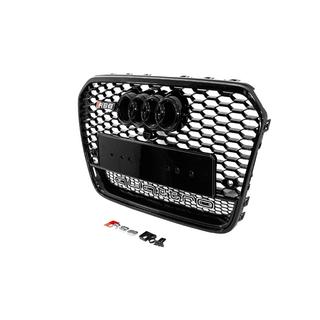 Front black RS-style grille with Quattro lettering (2011-2014, for camera) photo 2