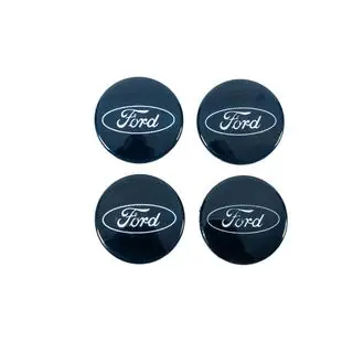 Wheel center caps 53/51 mm dark blue (set of 4) photo 1