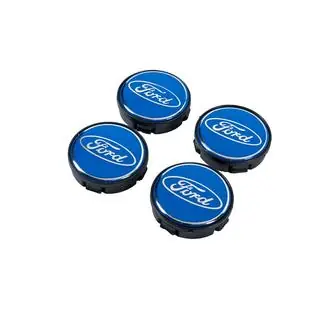 Wheel center caps 59/55 mm, blue (4 pcs) photo 2