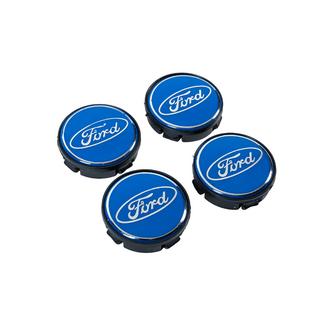 Wheel center caps 59/55 mm, blue (4 pcs) photo 3