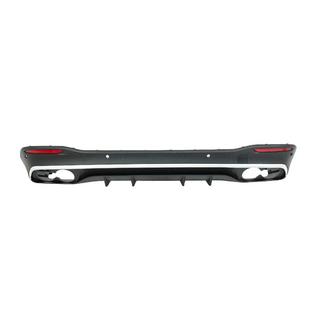 Rear diffuser with exhaust tips GLS53 Silver Mercedes GLS X167 2019- photo 2