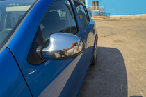 Renault Logan MCV 2013-2022 Mirror Covers (2 pcs, Stainless Steel) photo 1