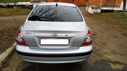 Hyundai Elantra (XD) 2000-2011 Chrome Tail Light Covers (2 pcs, plastic) photo 1