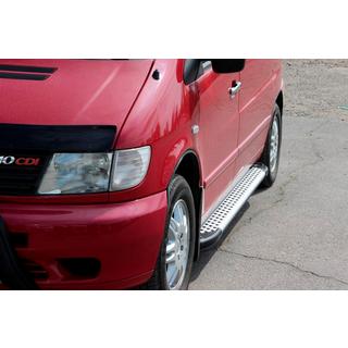 Side Steps Allmond Grey (2 pcs, Aluminum) Mercedes Vito W638 1996-2003 photo 4