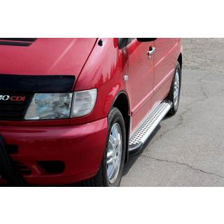 Side Steps Allmond Grey (2 pcs, Aluminum) Mercedes Vito W638 1996-2003 photo 1