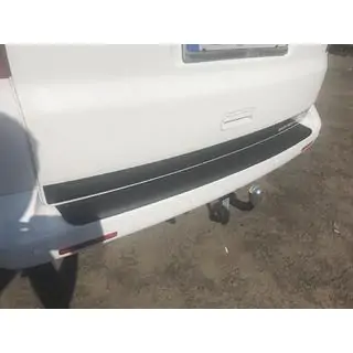 Rear bumper protector with lip (ABS plastic) Volkswagen T5 Multivan 2003–2010 photo 4
