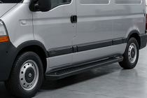 Nissan Interstar 2002-2010 Side Steps Allmond Black (2 pcs, Aluminum) photo 1