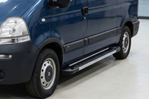 Nissan Interstar 2002-2010 Side Steps RedLine V1 (2 pcs, Aluminum) photo 1