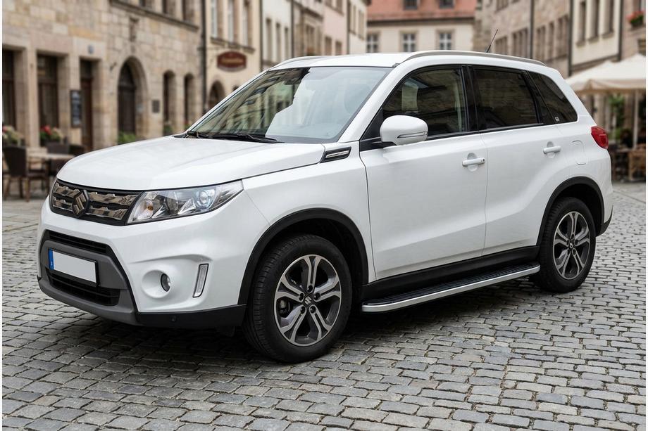 Suzuki Vitara 2015- Side Steps Tayga Grey (2 pcs, Aluminum) Image