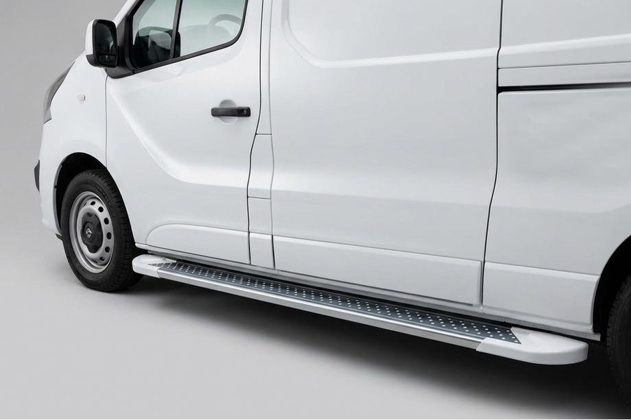 Fiat Talento 2016- Side Steps Allmond White (2 pcs, Aluminum) Image