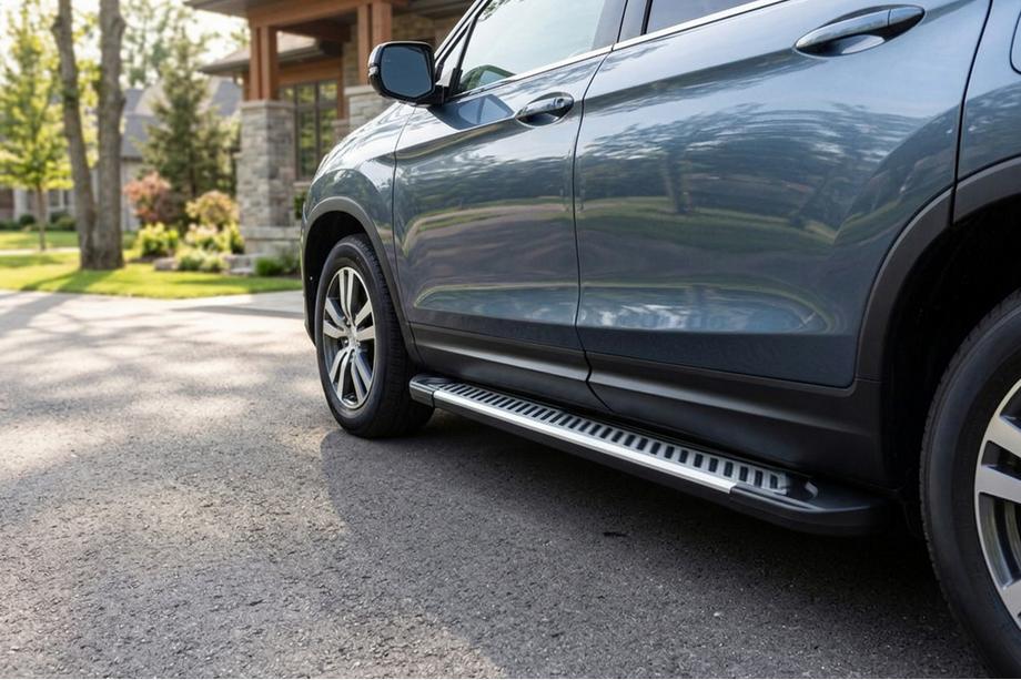Honda Pilot 2015-2022 Side Steps Line (2 pcs, Aluminum) Image