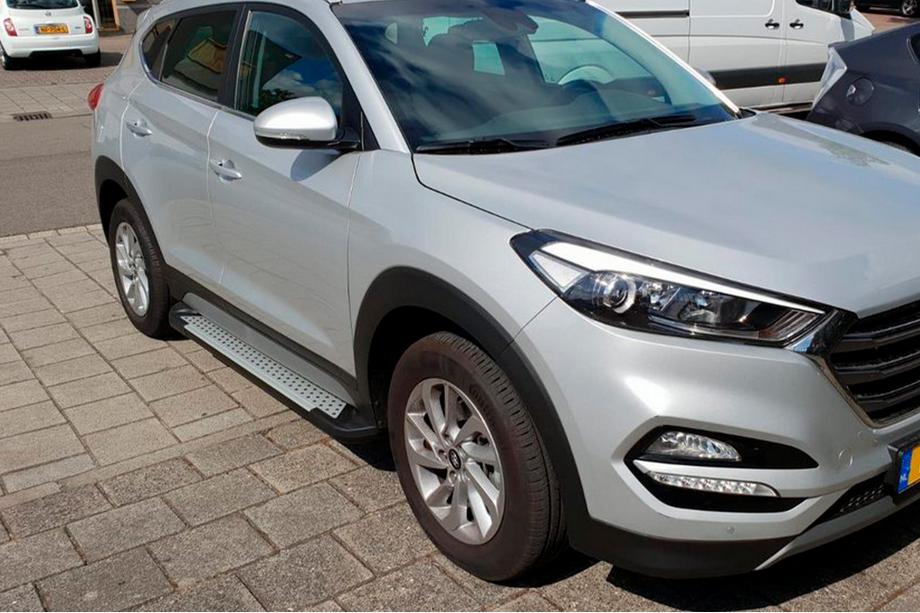 Hyundai Tucson TL 2016-2021 Side Steps Allmond Grey (2 pcs, Aluminum) Photo 1