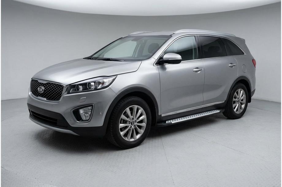 Kia Sorento III UM 2014-2020 Side Steps Allmond Grey (2 pcs, Aluminum) Image