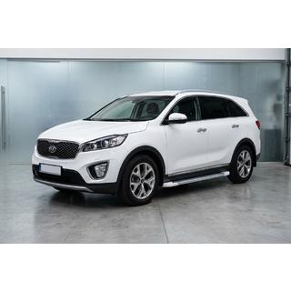 Side Steps Allmond White (2 pcs, Aluminum) Kia Sorento III UM 2014-2020 photo 1