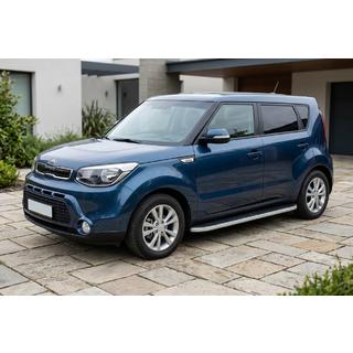 Side Steps Tayga Grey (2 pcs, Aluminum) Kia Soul II 2013-2018 photo 1