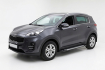 Kia Sportage 2015-2021 Side Steps Line (2 pcs, Aluminum) photo 1