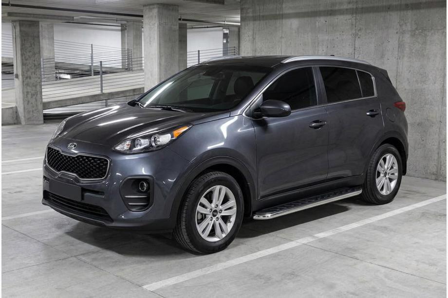 Kia Sportage 2015-2021 Side Steps Maydos V1 (2 pcs, Aluminum & Stainless Steel) Photo 1