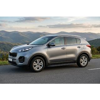 Side Steps Bosphorus Black (2 pcs, Aluminum) Kia Sportage 2015-2021 photo 1