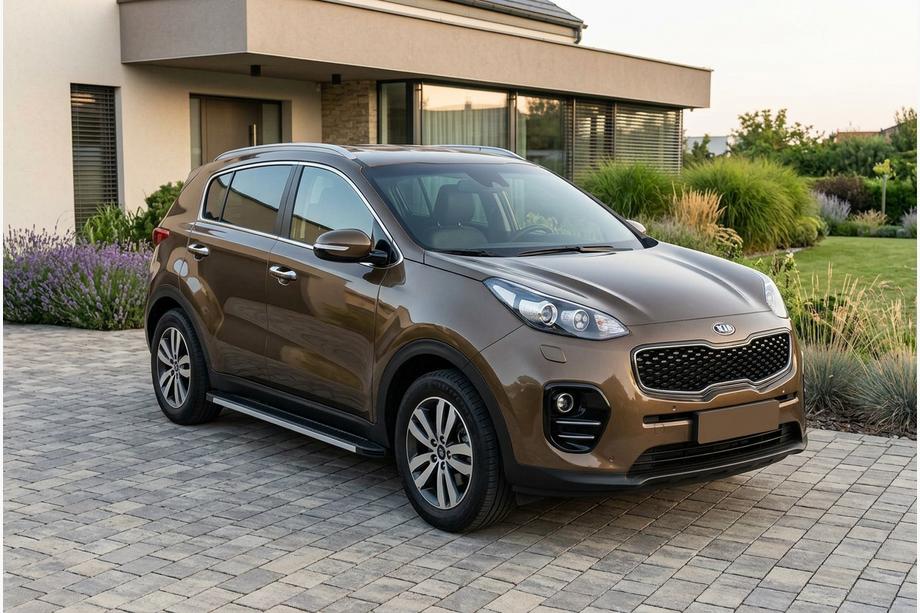 Kia Sportage 2015-2021 Side Steps Maya V1 (2 pcs, Aluminum) Image