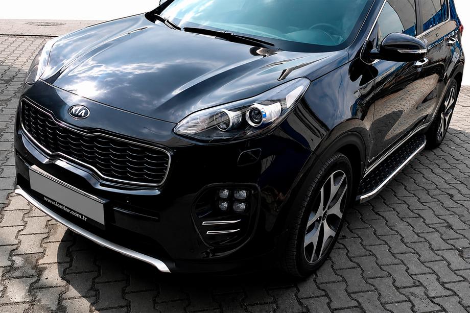 Kia Sportage 2015-2021 Side Steps BlackLine (2 pcs, Aluminum) Photo 1