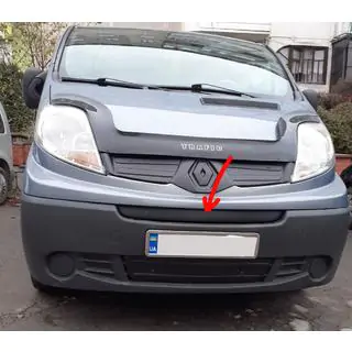 Winter middle grille cover (above license plate)