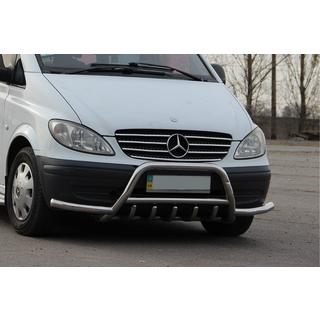 Bull Bar WT003-Plus with Side Bars (Stainless Steel) Mercedes Viano 2004-2014 photo 2