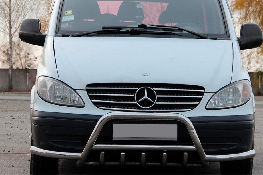 Mercedes Viano 2004-2014 Bull Bar WT003-Plus with Side Bars (Stainless Steel) Image
