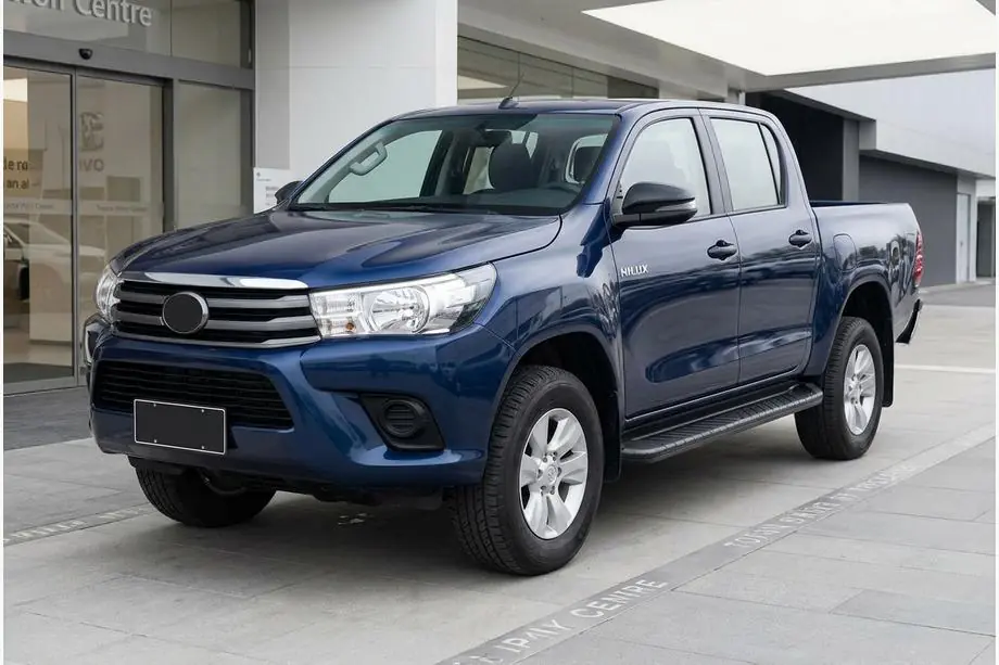 Toyota Hilux 2015- Side Steps Bosphorus Black (2 pcs, Aluminum) Image