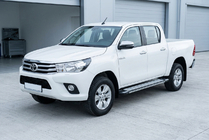 Toyota Hilux 2015- Side Steps Rainbow (2 pcs, Aluminum) photo 1