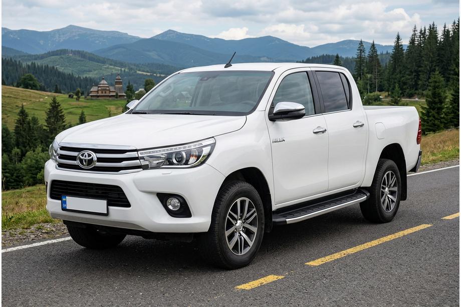 Toyota Hilux 2015- Side Steps Fullmond (2 pcs, Aluminum) Image