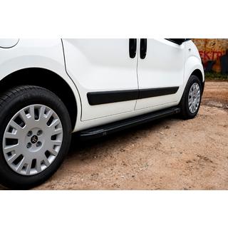 Side Steps Rainbow Black (2 pcs, Aluminum Profile) Fiat Fiorino/Qubo 2008-2024 photo 1