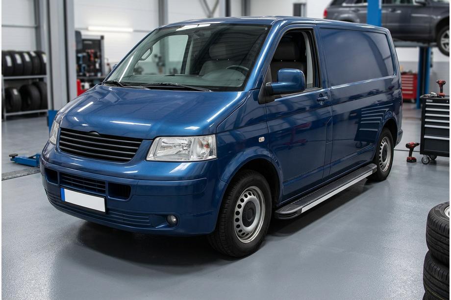 Volkswagen T5 Transporter 2003-2010 Side Steps Maya V1 (2 pcs, Aluminum) Image