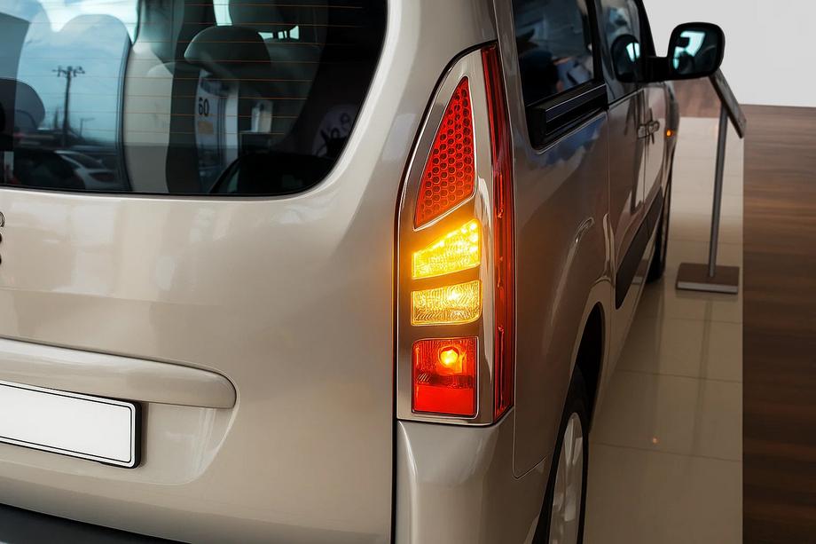Citroen Berlingo 2008-2018 Chrome Tail Light Covers Straight (2 pcs, Stainless Steel) Carmos Image