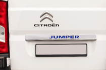 Citroen Jumper 2007-2025 Chrome trim above license plate with LED blue (stainless steel) photo 1